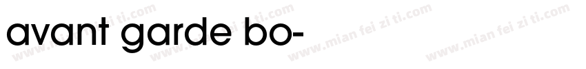 avant garde bo字体转换